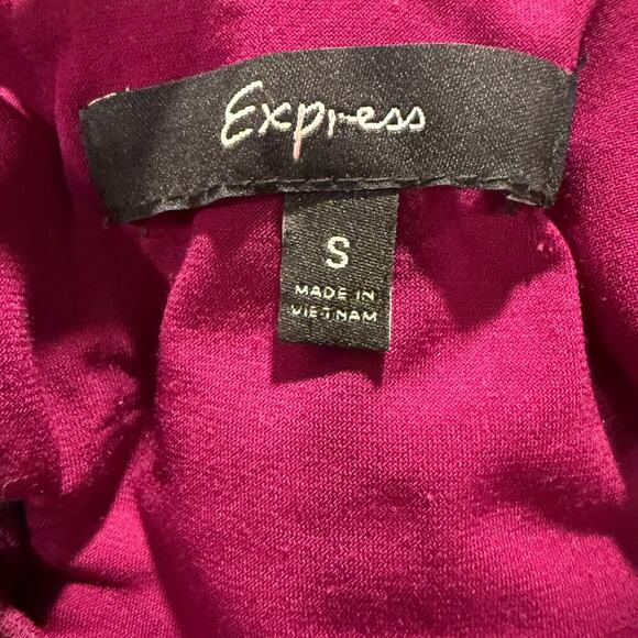 Express Vintage Magenta Tank Top Sequin Racerback Y2K Night Out Club Party Small - Picture 5 of 9